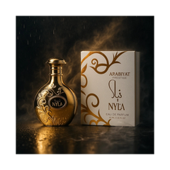 Nyla by Arabyat Prestige unisex perfume spray bottle and box, featuring an elegant design.