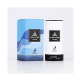 Jean Lowe Azure 100ml EDP by Maison Alhambra, featuring sleek packaging design in blue and white.