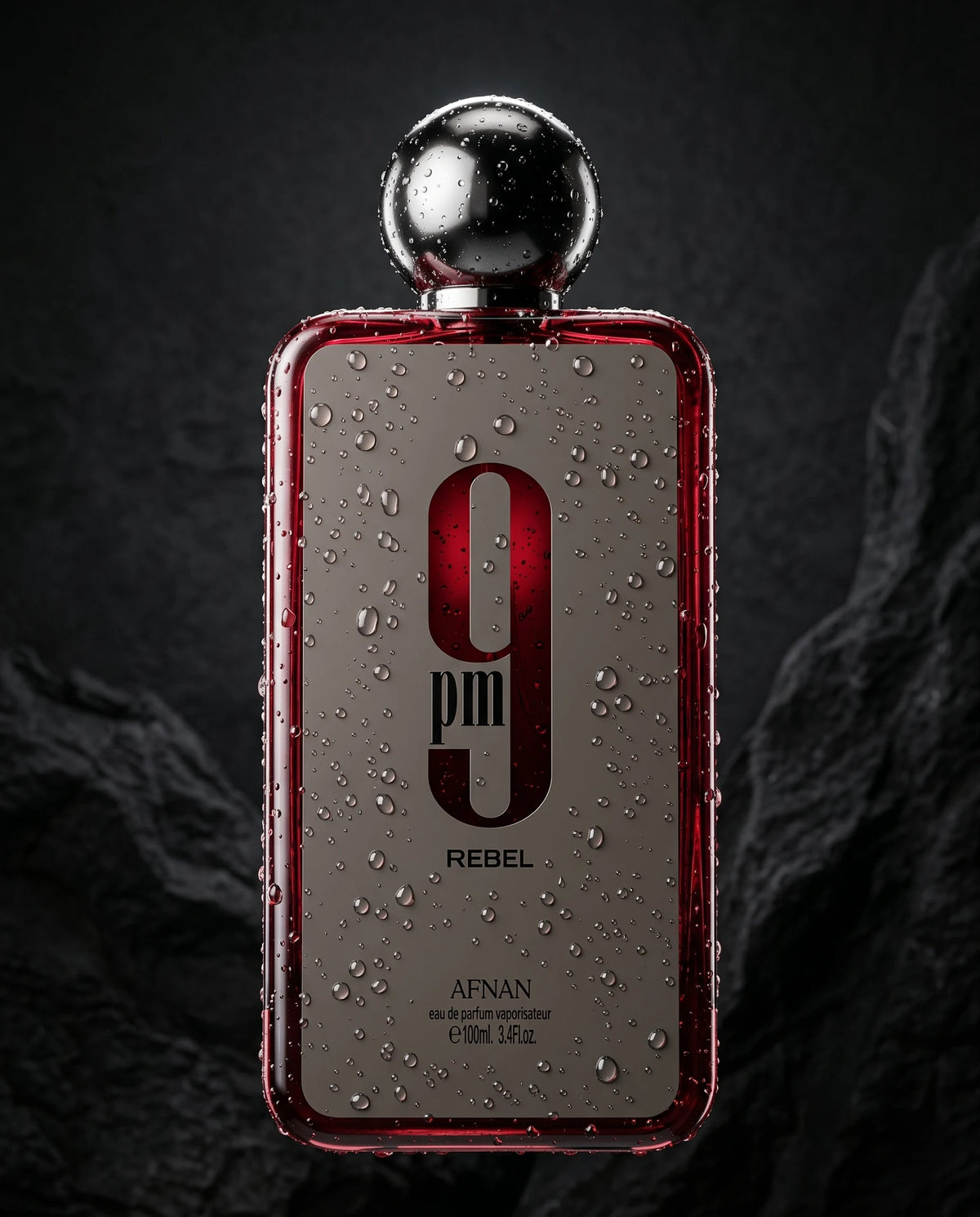 Afnan 9PM Rebel Eau de Parfum Spray Unisex 3.4 Oz / 100ml