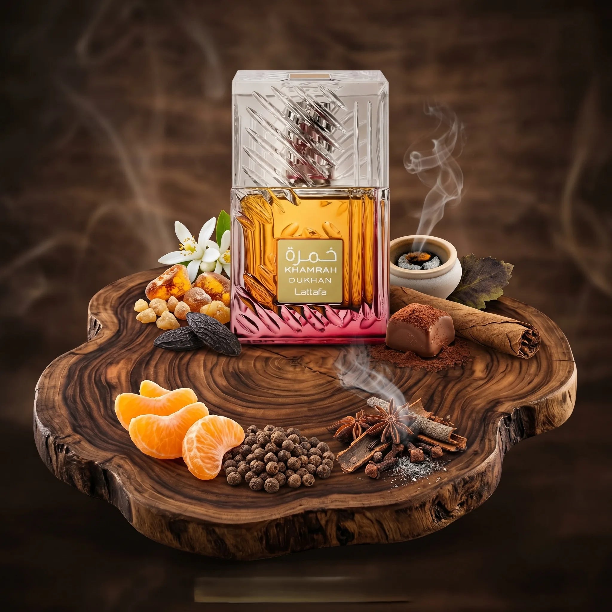 Khamrah Dukhan Unisex Perfume by Lattafa
